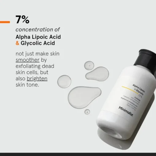 Minimalist 07% Alpha Lipoic + Glycolic Cleanser (100ml) - Image 3