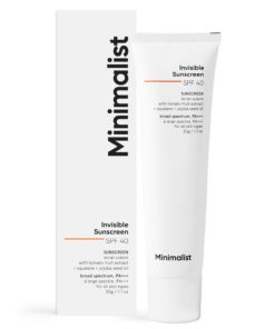 Minimalist Invisible Sunscreen Broad Spectrum SPF40 PA+++ (50g)