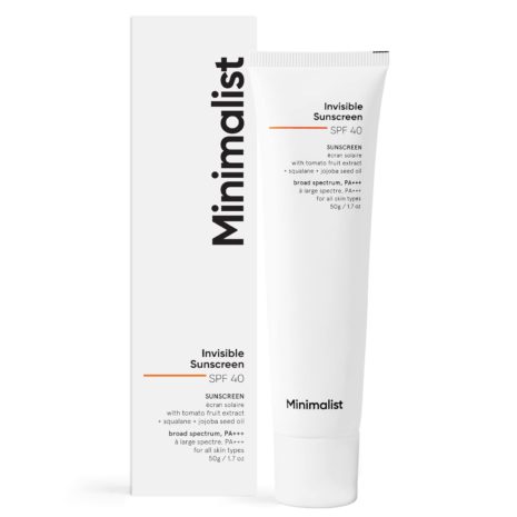 Minimalist Invisible Sunscreen Broad Spectrum SPF40 PA+++