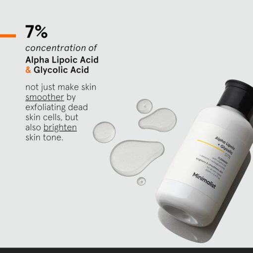 Minimalist 07% Alpha Lipoic + Glycolic Cleanser (100ml) - Image 3