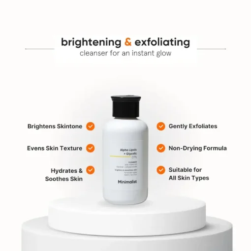 Minimalist 07% Alpha Lipoic + Glycolic Cleanser (100ml) - Image 2