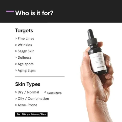 Minimalist 0.3% Retinol Face Serum (30ml) - Image 4