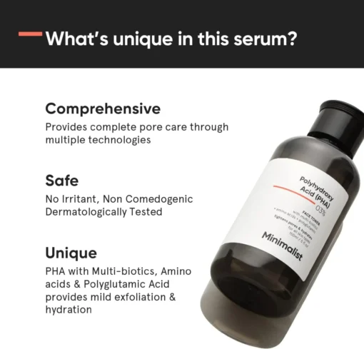 Minimalist 03% Polyhydroxy Acid (PHA) Face Toner (150ml) - Image 3