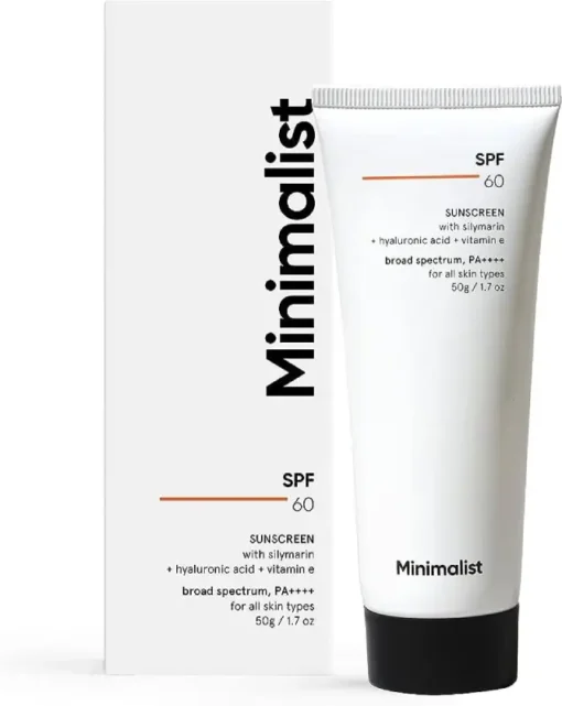 Minimalist Sunscreen Broad Spectrum SPF60 PA++++ (50g) - Image 1