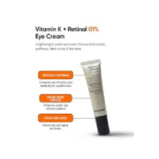 Minimalist Vitamin K + Retinal 01% Under Eye Cream (14g) - Image 3