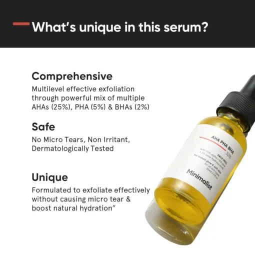 Minimalist 32% AHA PHA BHA Face Peel (30ml) - Image 2