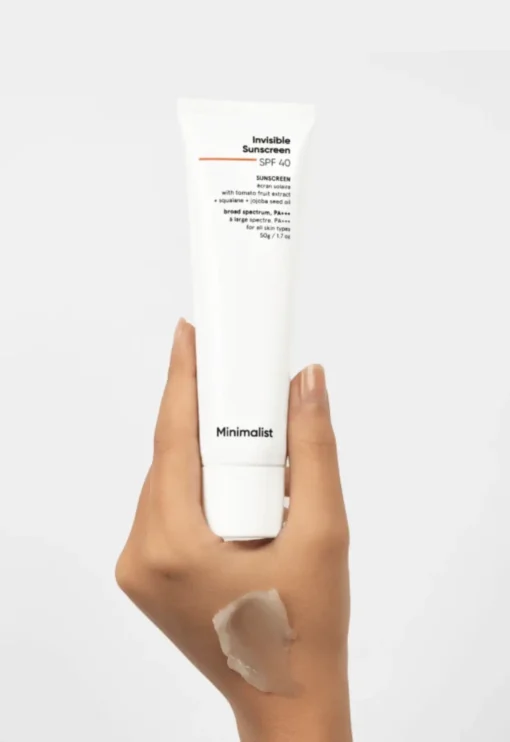 Minimalist Invisible Sunscreen Broad Spectrum SPF40 PA+++ (50g) - Image 3