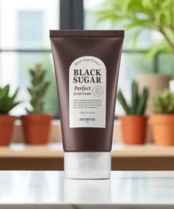skinfood black sugar perfect scrub foam 180ml