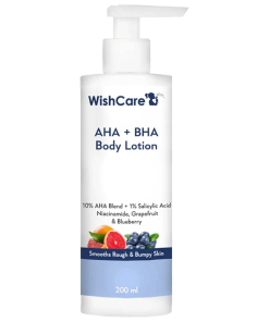 WishCare AHA + BHA Body Lotion Smooths Rough & Bumpy Skin