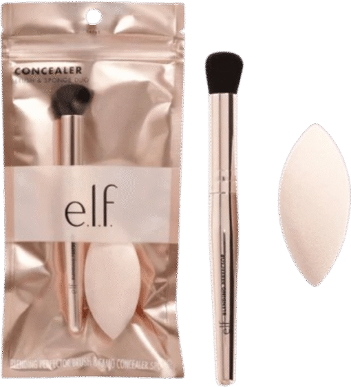 Concealer Brush and Face Sponge Duo Set