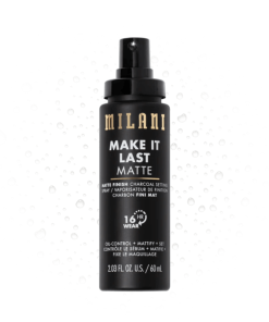 MILANI MAKE IT LAST MATTE – MATTE FINISH CHARCOAL SETTING SPRAY setting spray product image