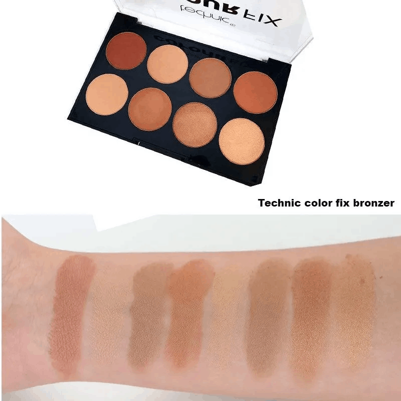 Technic Colour Fix Bronze Powder Palette (28Gm) 3 Technic Colour Fix Bronze Powder Palette (28gm) powder