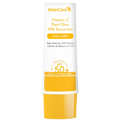 WishCare 2% Vitamin C Pure Glow Milk Sunscreen SPF50 PA++++ sunscreen
