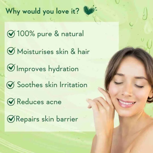 WishCare Pure Aloe Vera Gel With Vitamin E (200g) - Image 6