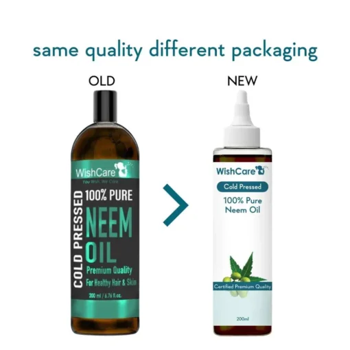 WishCare 100% Pure Cold Pressed Neem Oil (200ml) - Image 4