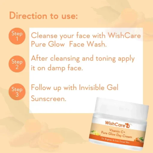 WishCare Vitamin C+ Pure Glow Day Cream (50g) - Image 7