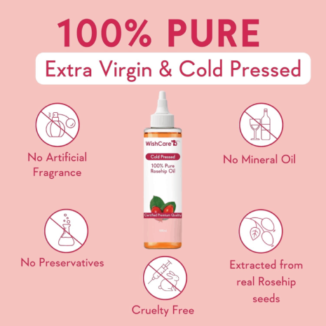 WishCare 100% Pure Cold Pressed Rosehip Oil WishCare 100% Pure Cold Pressed Rosehip Oil oil