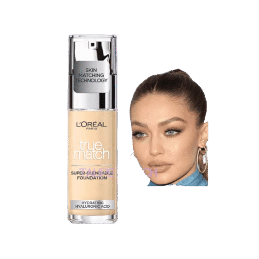LOREAL TRUE MATCH LIQUID FOUNDATION WITH SPF AND HYALURONIC ACID 30ML - Image 4