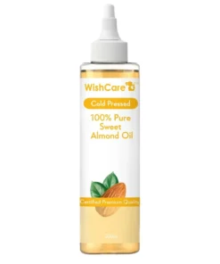 WishCare 100% Pure Cold Pressed Sweet Almond Oil (200ml)
