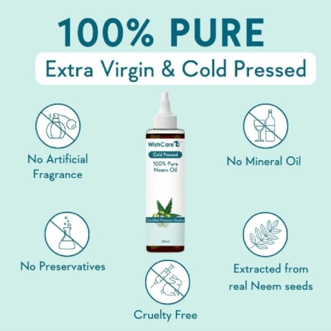 WishCare 100% Pure Cold Pressed Neem Oil WishCare 100% Pure Cold Pressed Neem Oil oil