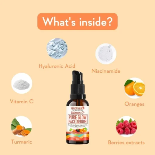 WishCare Vitamin C+ Pure Glow Face Serum (30ml) - Image 4