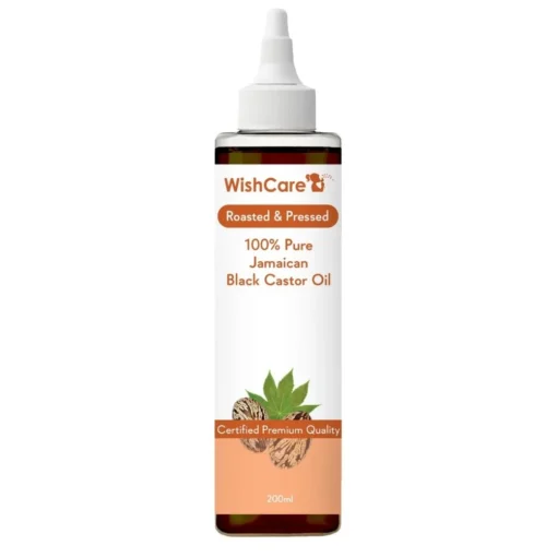 Wishcare 100% Pure Cold Pressed Jamaican Black Castor Oil (200ml) - Image 1