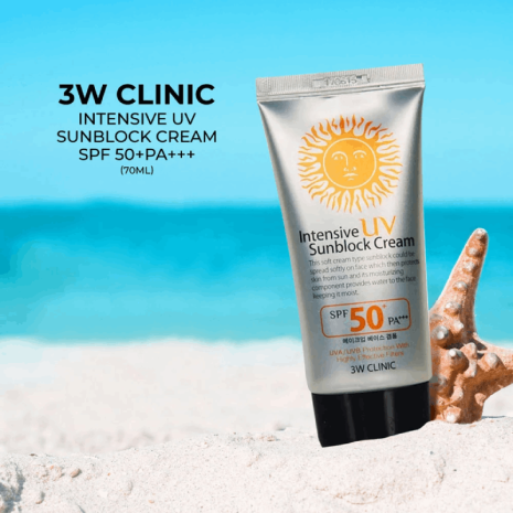 3W Clinic Intensive UV Sunblock Cream SPF 50+PA+++ 3W Clinic Intensive UV Sunblock Cream SPF 50+PA+++ sunscreen