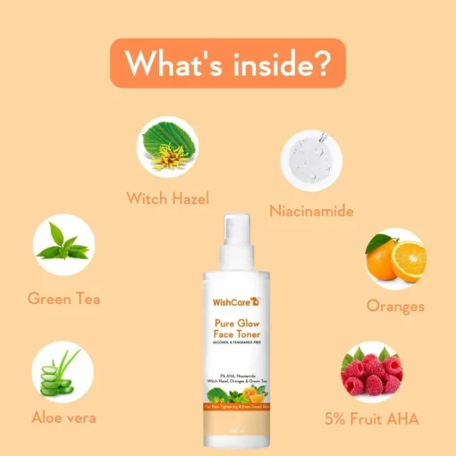 WishCare Pure Glow AHA Face Toner (200ml)  (0 reviews) - Image 2