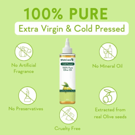 WishCare 100% Pure Cold Pressed Olive Oil WishCare 100% Pure Cold Pressed Olive Oil oil
