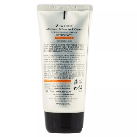 3W Clinic Intensive UV Sunblock Cream SPF 50+PA+++ 3W Clinic Intensive UV Sunblock Cream SPF 50+PA+++ sunscreen