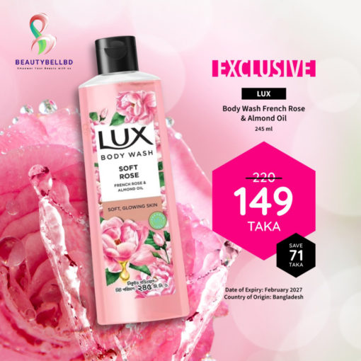 Lux Body Wash French Rose & Almond - Image 1
