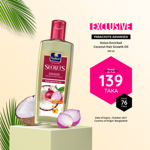 Parachute Advansed Onion Enriched Coconut Hair Growth Oil - Image 1