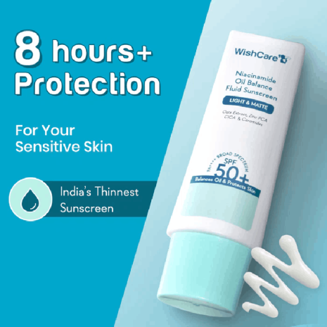 WishCare 5% Niacinamide Oil Balance Fluid Sunscreen SPF50+ PA++++ WishCare 5% Niacinamide Oil Balance Fluid Sunscreen SPF50+ PA++++ sunscreen