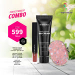 Perfect Makeup Combo (Nirvana Color Lipstick - Kiss Me L0 + Nirvana Color Bb Cream - Medium + Parlour Makeup Mirror )