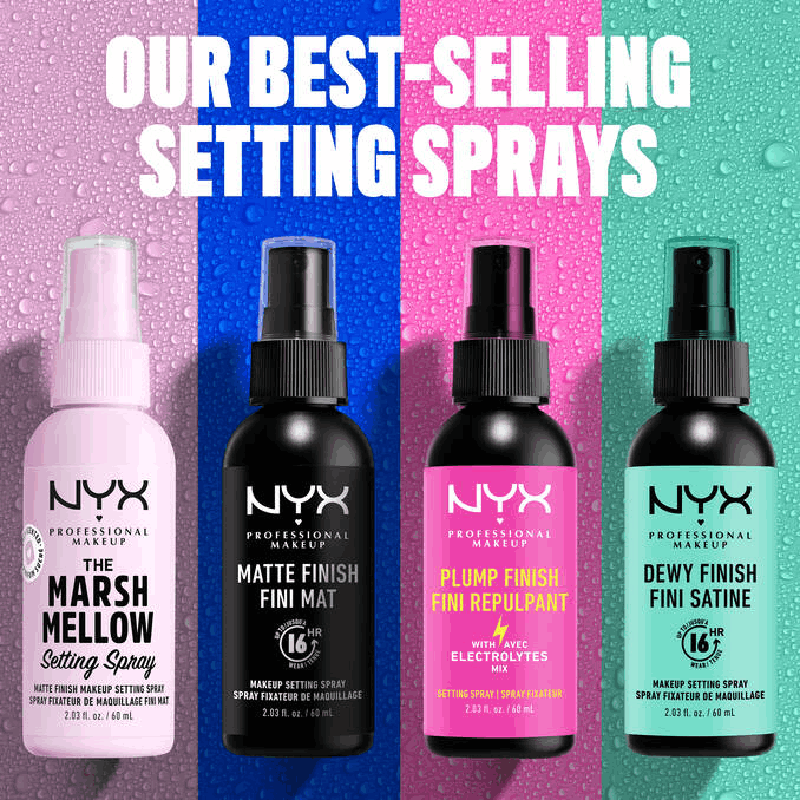 Nyx Dewy Finish Makeup Setting Spray For 16Hr 4 NYX Dewy Finish Makeup Setting Spray for 16HR setting spray product image