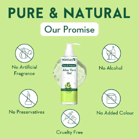 WishCare Pure Aloe Vera Gel With Vitamin E WishCare Pure Aloe Vera Gel With Vitamin E