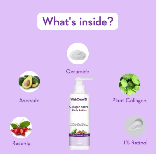 WishCare Collagen 1% Retinol Body Lotion (200ml) - Image 4