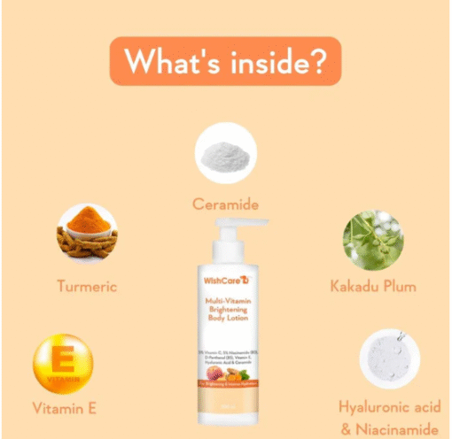 WishCare Multi-Vitamin Brightening Body Lotion (200ml) - Image 4