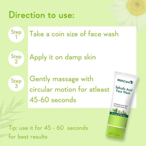 WishCare 2% Salicylic Acid Face Wash (100ml) - Image 4