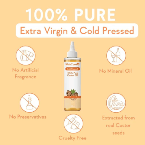 Wishcare 100% Pure Cold Pressed Castor Oil Wishcare 100% Pure Cold Pressed Castor Oil oil