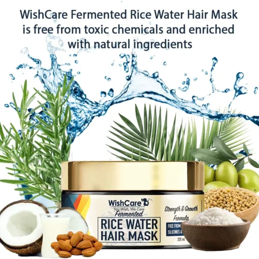 WishCare Fermented Rice Water Hair Mask (200ml) - Image 3