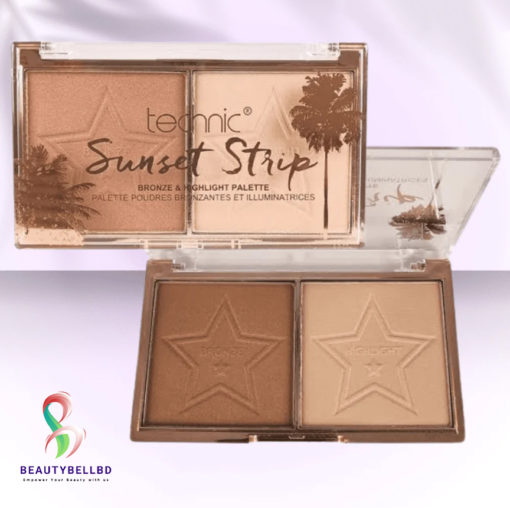 TECHNIC SUNSET STRIP BRONZE & HIGHLIGHTER DUO PALETTE - Image 1