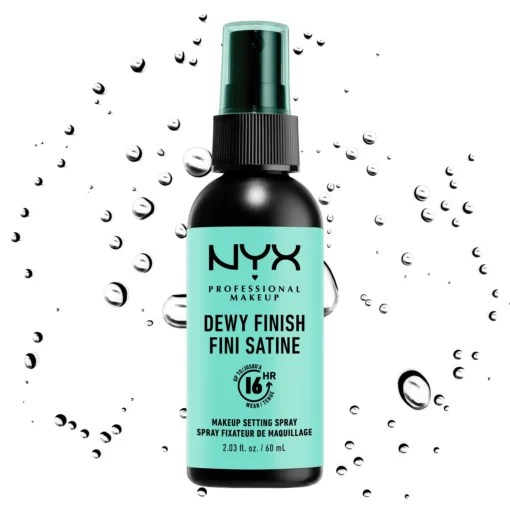 NYX Dewy Finish Makeup Setting Spray for 16HR 60ml - Image 1