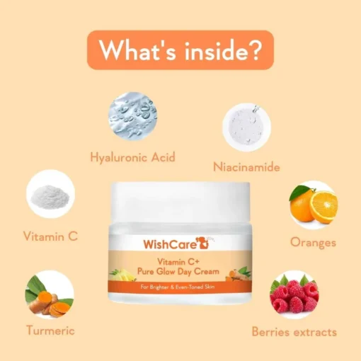 WishCare Vitamin C+ Pure Glow Day Cream (50g) - Image 3