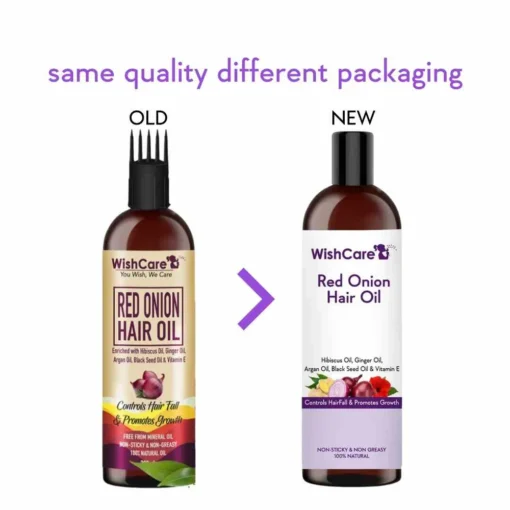 WishCare Red Onion Hair Oil (200ml) - Image 4