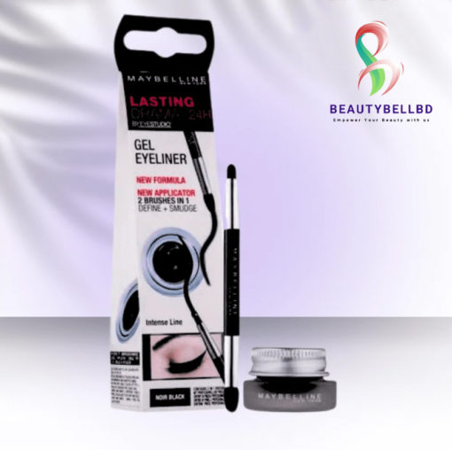 Maybelline Lasting Drama Gel Eyeliner with Brush 01 Black / Noir - Image 1