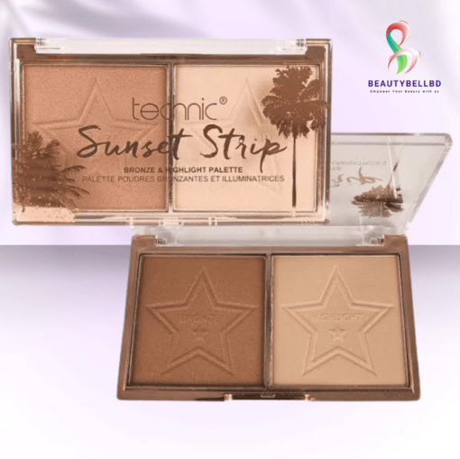 TECHNIC SUNSET STRIP BRONZE & HIGHLIGHTER DUO PALETTE - Image 1