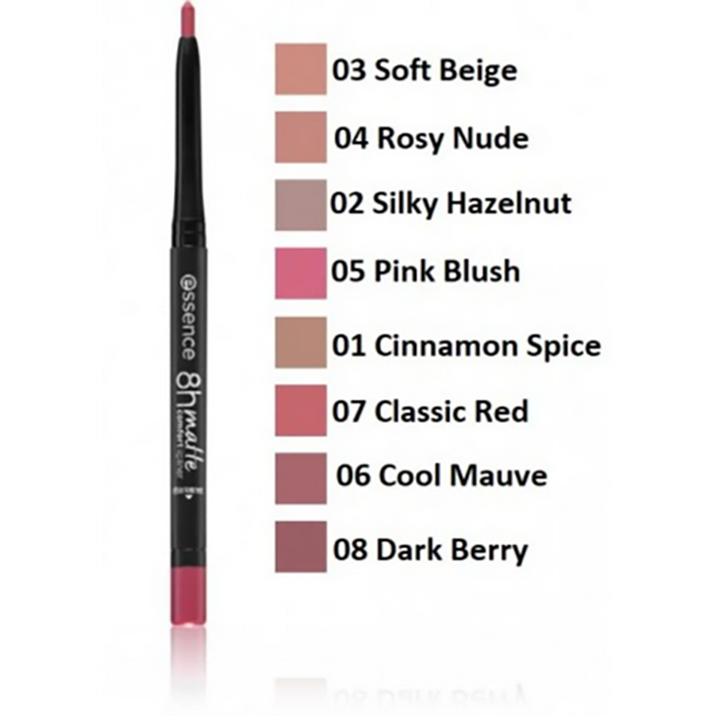 Essence 8H Matte Comfort Lipliner 2 Essence 8h Matte Comfort Lipliner - Image 2