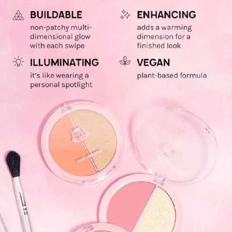AOA HELLO GLOW DUO BLUSH + HIGHLIGHTER AOA HELLO GLOW DUO BLUSH + HIGHLIGHTER blush