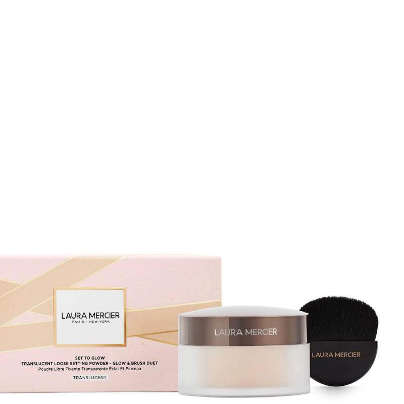 download Laura Mercier Set to Glow Translucent Loose Setting Powder Glow and Brush Set – Translucent - Image 2